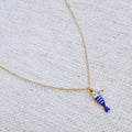 Striped Fish & Pearl Necklace – Nautical, Cute Style