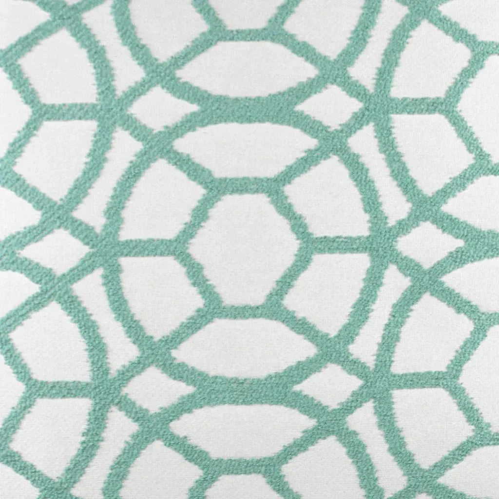 Suave Lagoon Green Throw Pillow With Insert