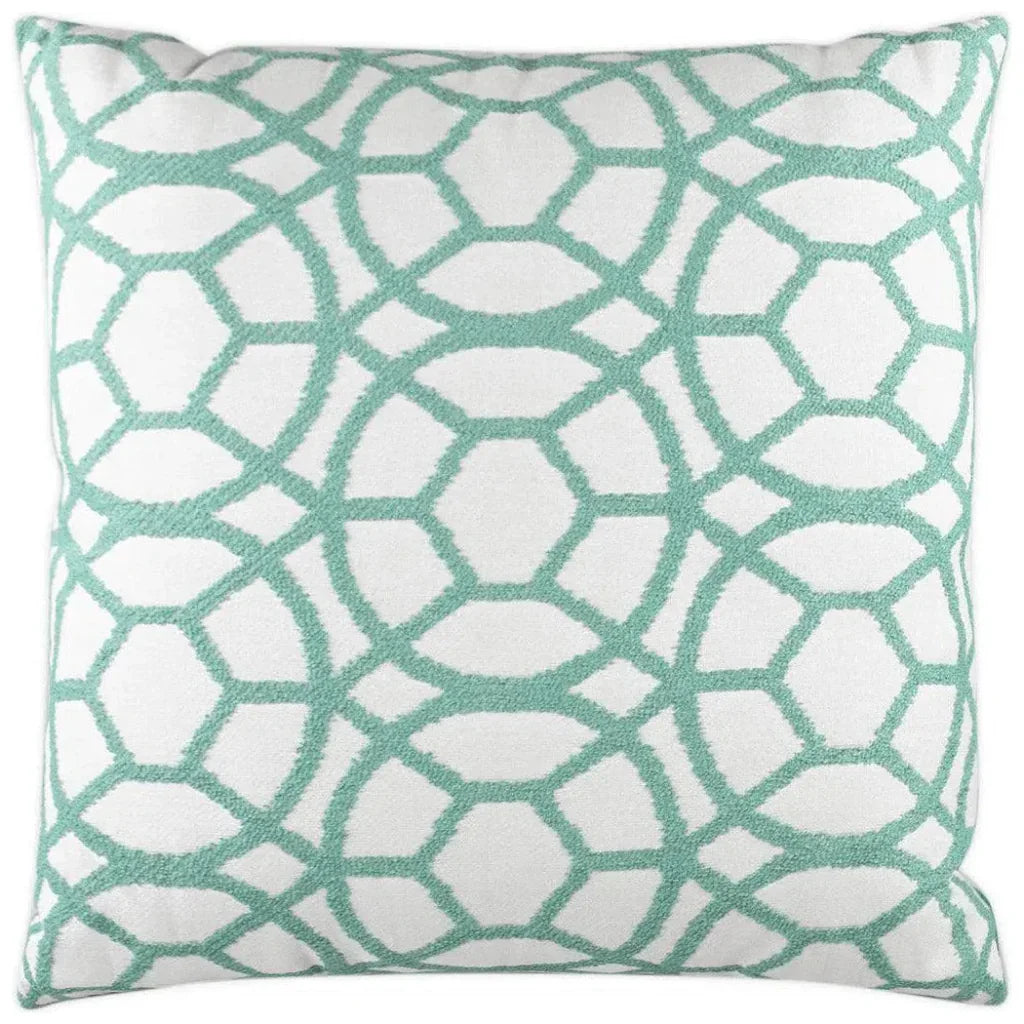 Suave Lagoon Green Throw Pillow With Insert
