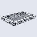 Decorative Tray Shiraz Black & White Resin Inlay – 11" × 17" & 12" × 12"