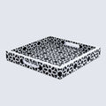Decorative Tray Shiraz Black & White Resin Inlay – 11" × 17" & 12" × 12"
