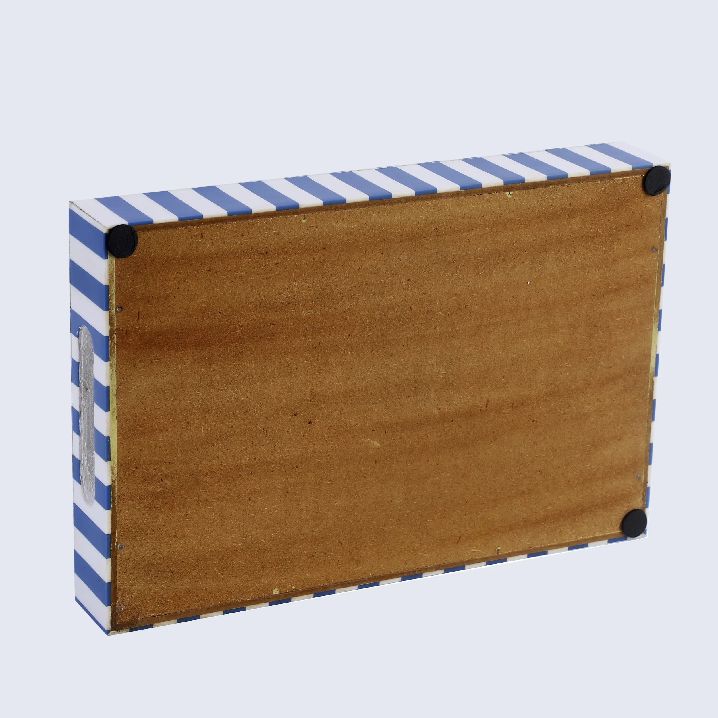 Decorative Trays Riviera Elance Pattern Wood & Resin Inlay Collection, 12" x 8"