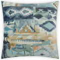 Tiuatan Blue Throw Pillow With Insert