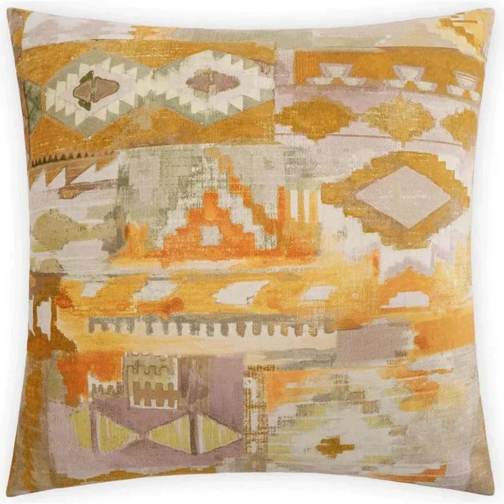 Tiuatan Yellow Throw Pillow With Insert