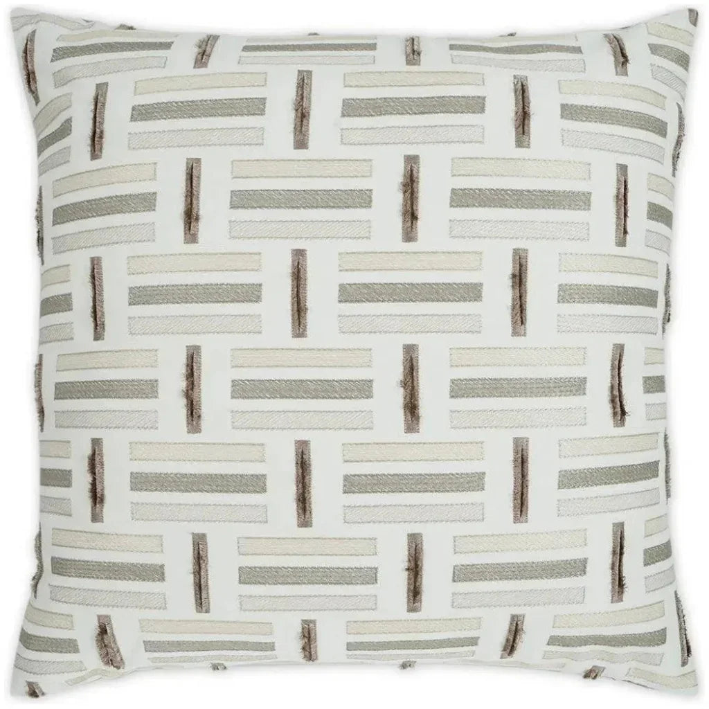 Toe Tapper Off-Whites White Throw Pillow Insert
