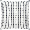 Topsy Domino White Throw Pillow With Insert