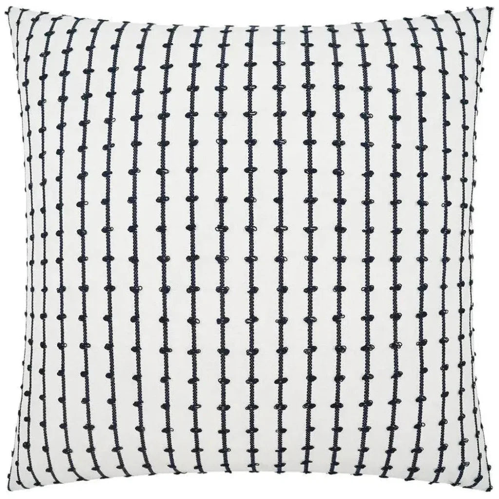 Topsy Domino White Throw Pillow With Insert