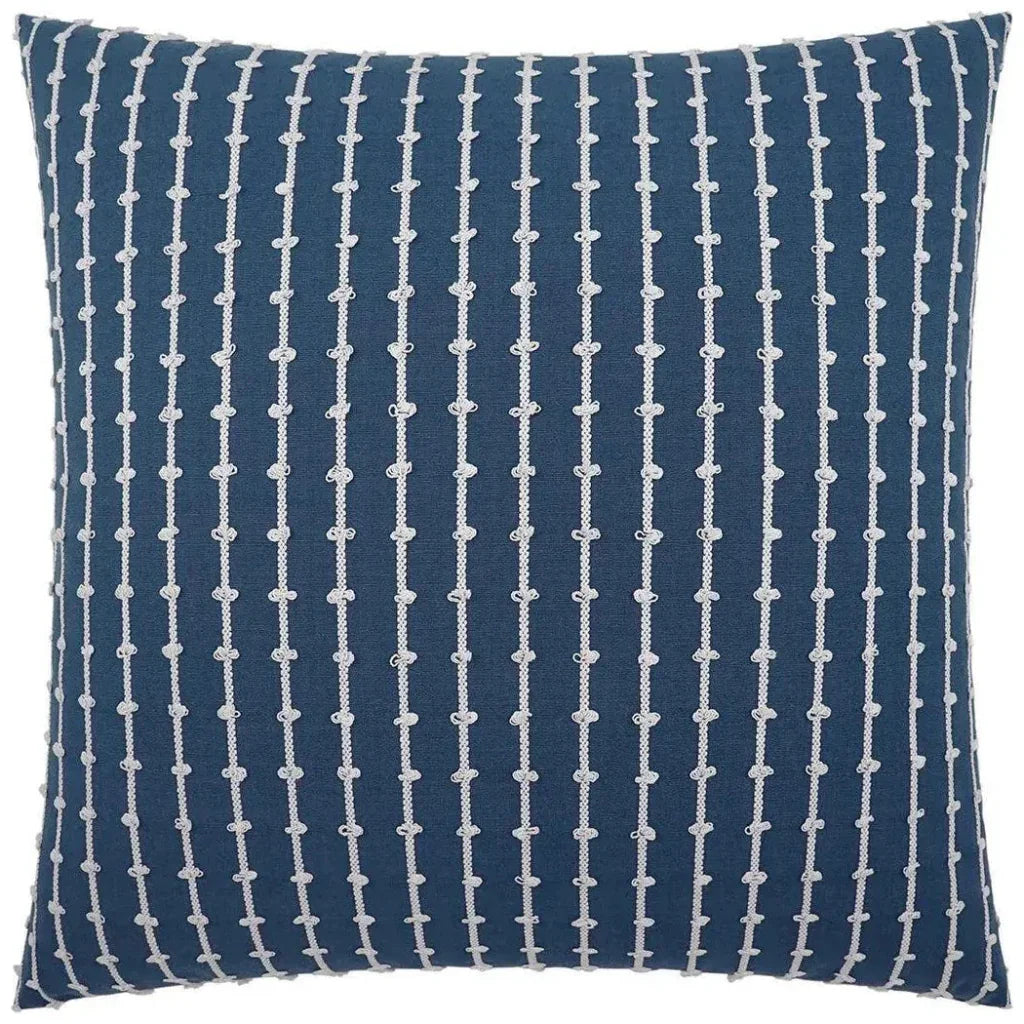 Topsy Marine Blue Throw Pillow With Insert