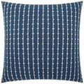 Topsy Marine Blue Throw Pillow With Insert