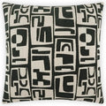 Toro Charcoal Black Throw Pillow With Insert