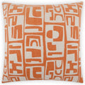 Toro Light Red Throw Pillow With Insert