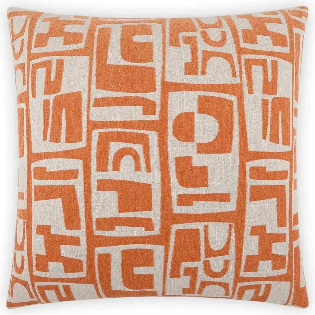 Toro Light Red Throw Pillow With Insert