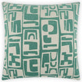 Toro Malachite Teal Throw Pillow With Insert
