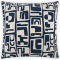 Toro Navy Blue Throw Pillow With Insert