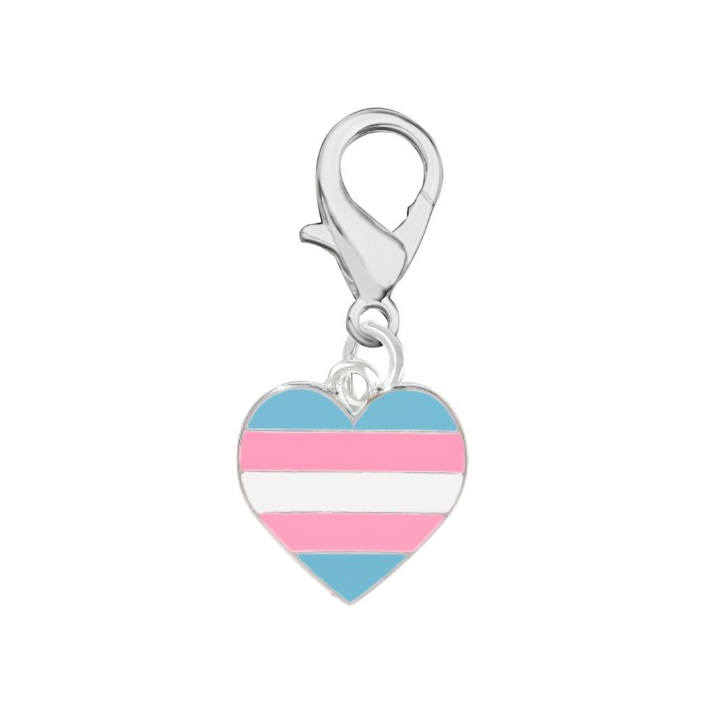 Transgender Heart Pride Hanging Charms