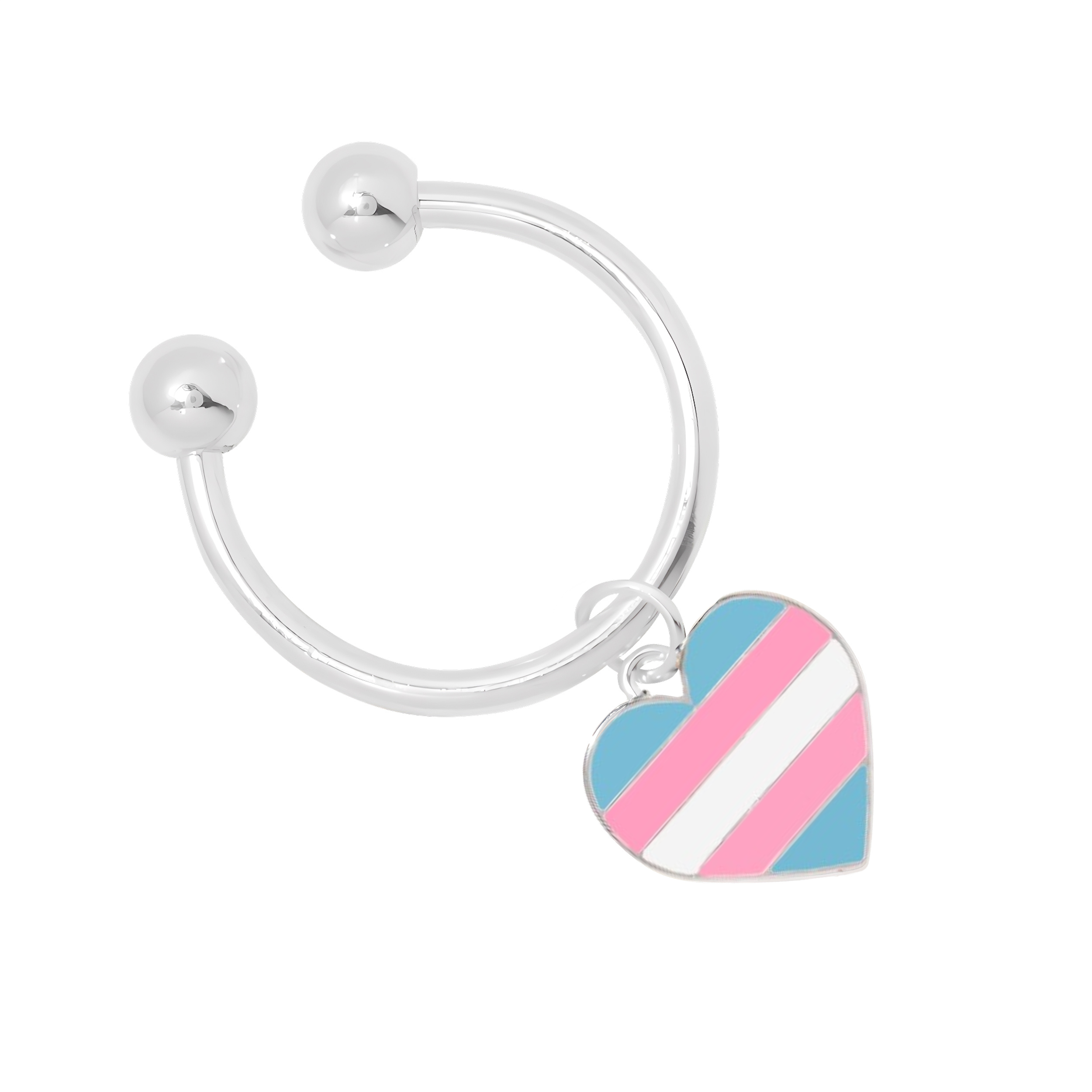 Transgender Heart Pride Key Chains