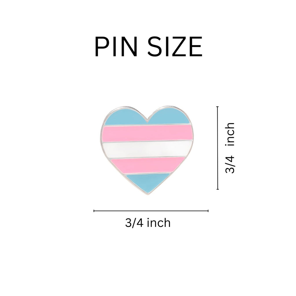 Transgender Heart Pride Pins