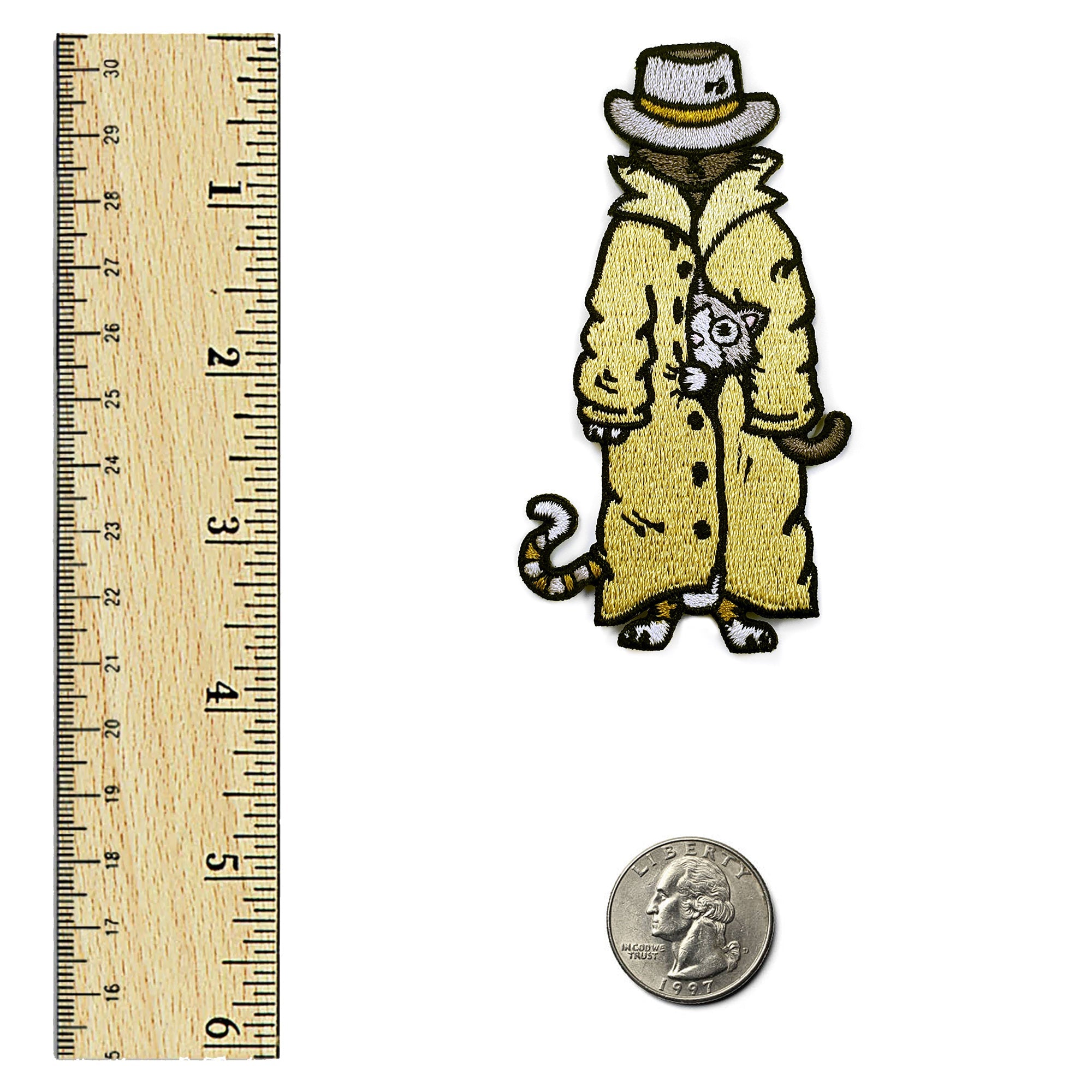 Trench Coat Cats Patch