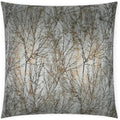 Twiggy Patina Grey Throw Pillow With Insert