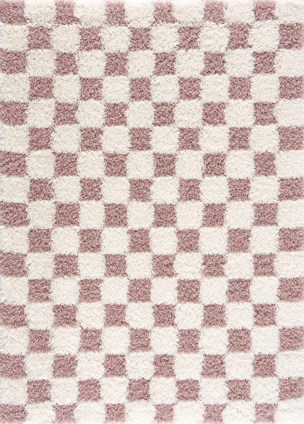 Atira Pink Checkered Area Rug
