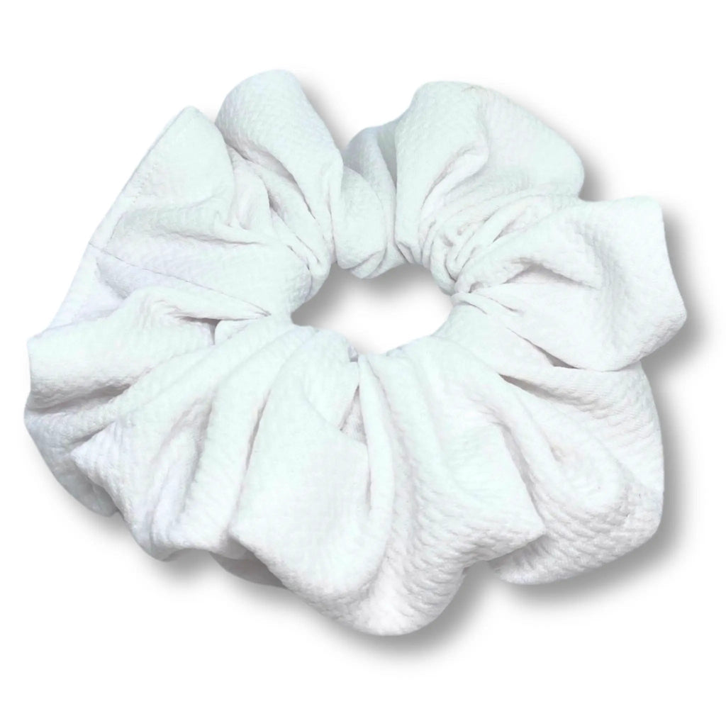 White Bullet Scrunchie