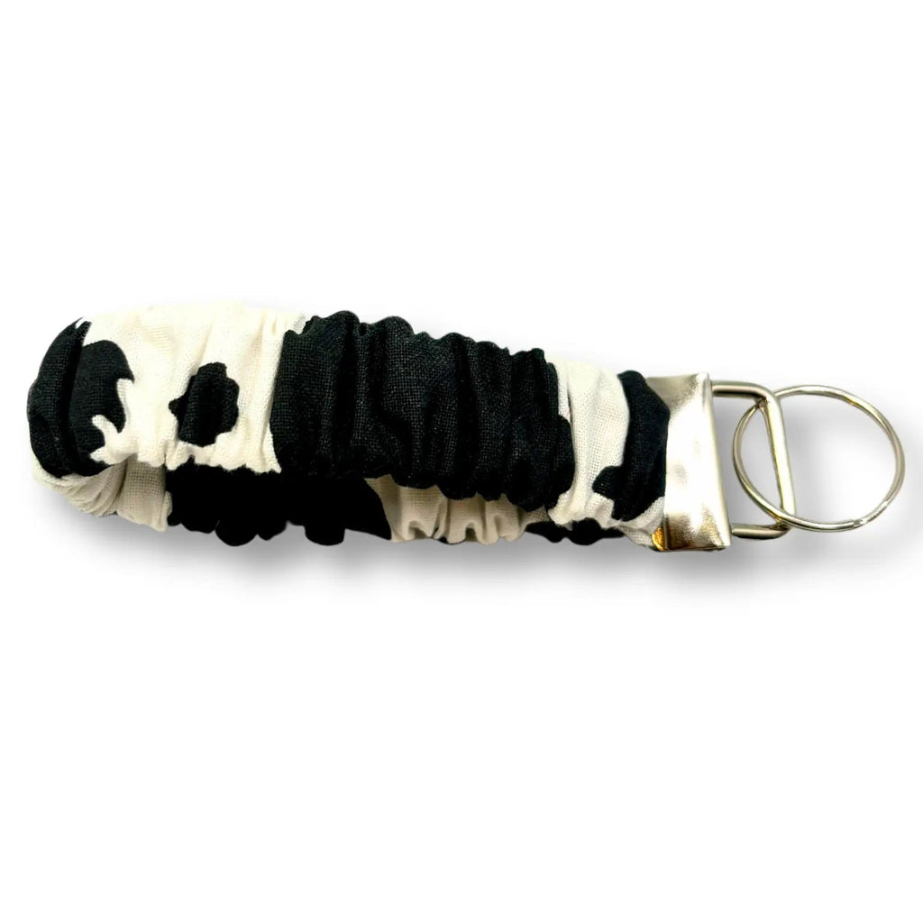Cow Print Scrunchie Wristlet