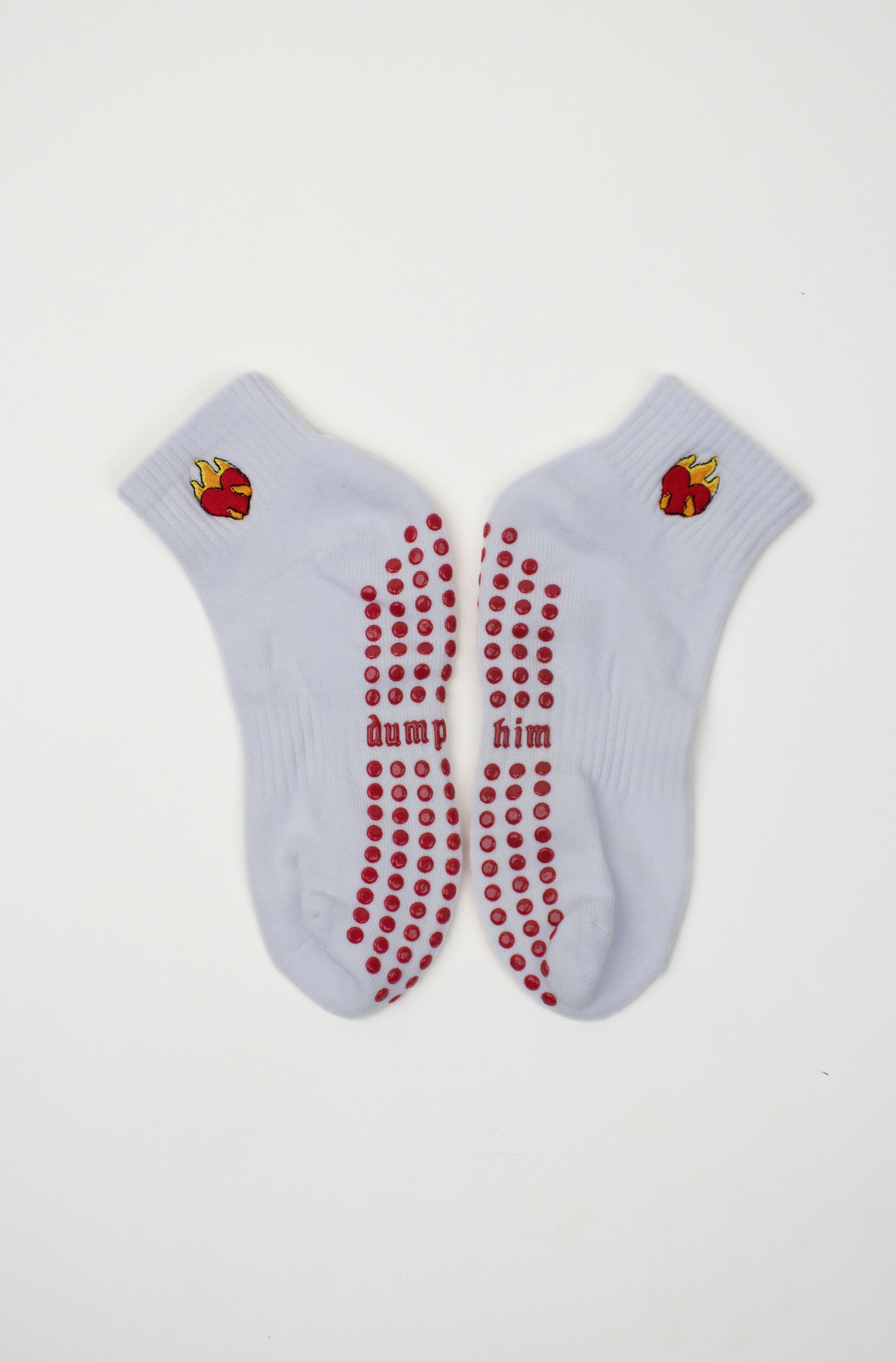 Dump Him Grip Socks