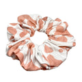Light Pink Cow Print Scrunchie