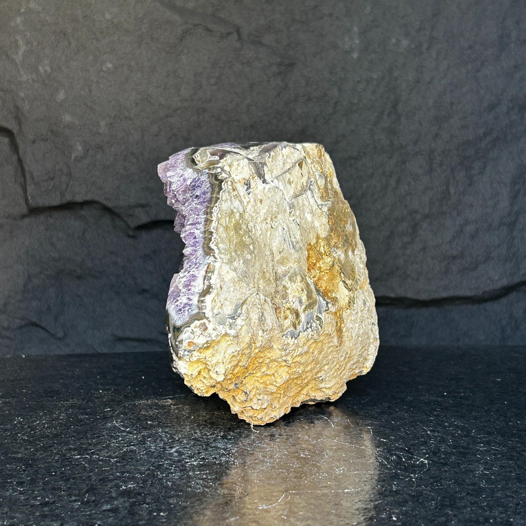 Uruguayan Amethyst Geode Cave With Agate Formations