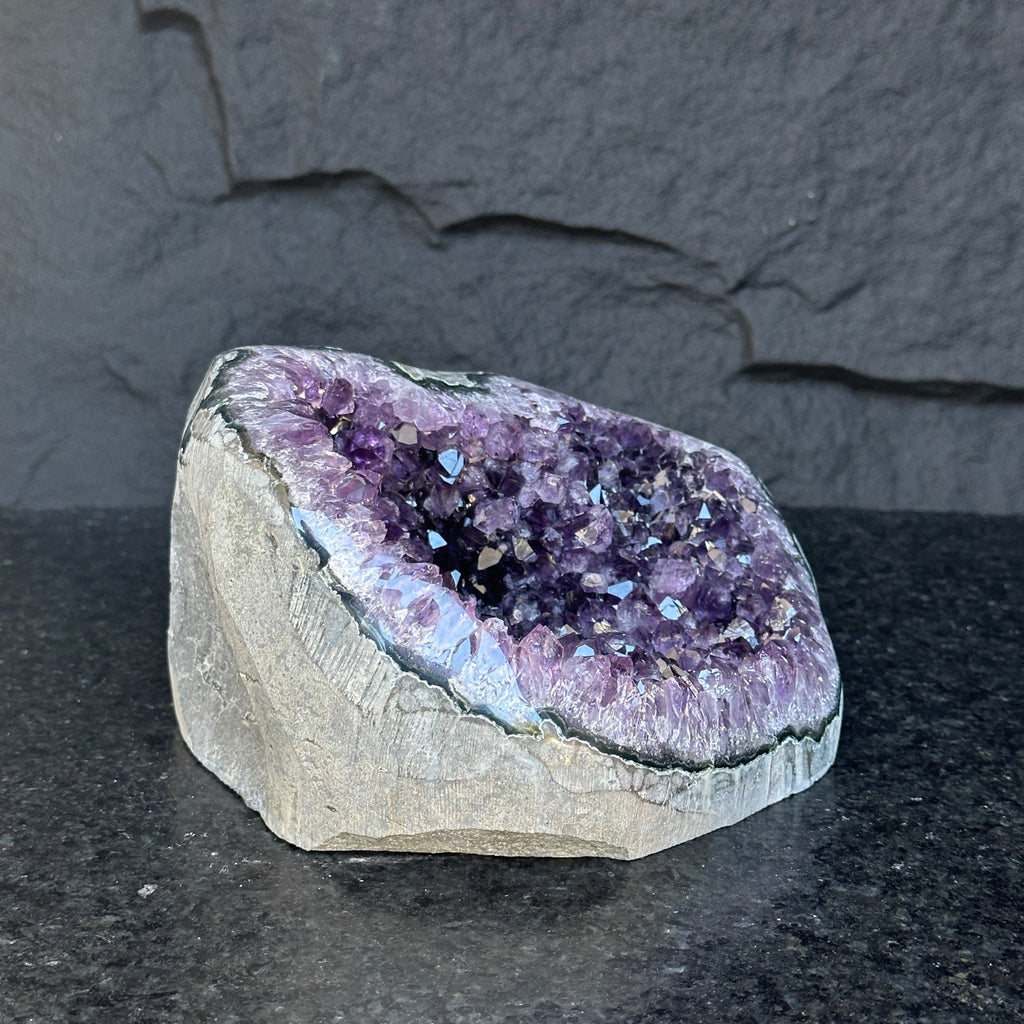 Uruguayan Amethyst Geode Cave With Stand