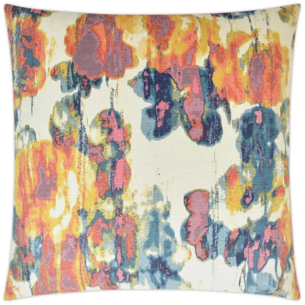 Vibrato Multi Color Throw Pillow With Insert