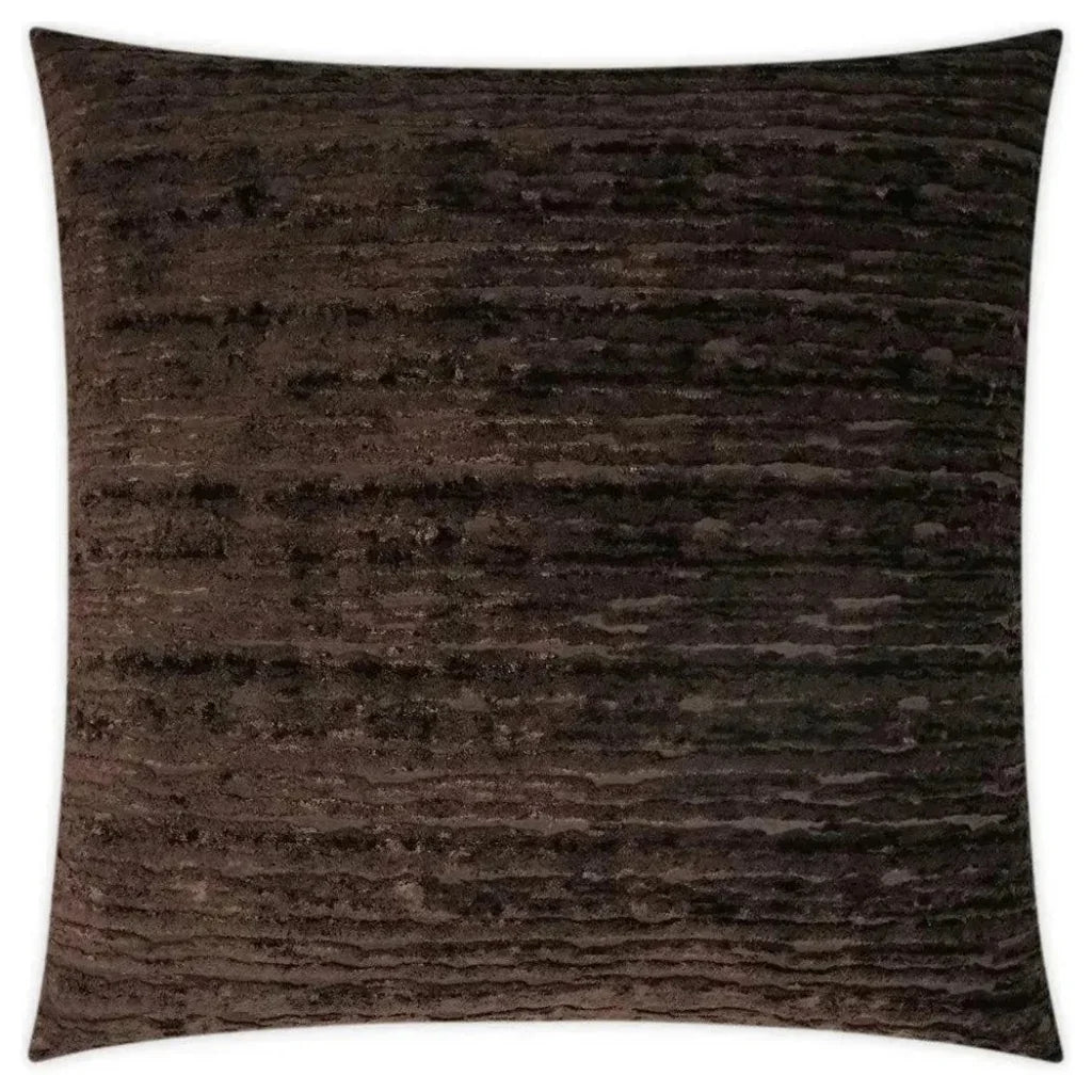 Wake Umber Coffee Brown Throw Pillow Insert