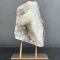 White Quartz With Metal Display Stand