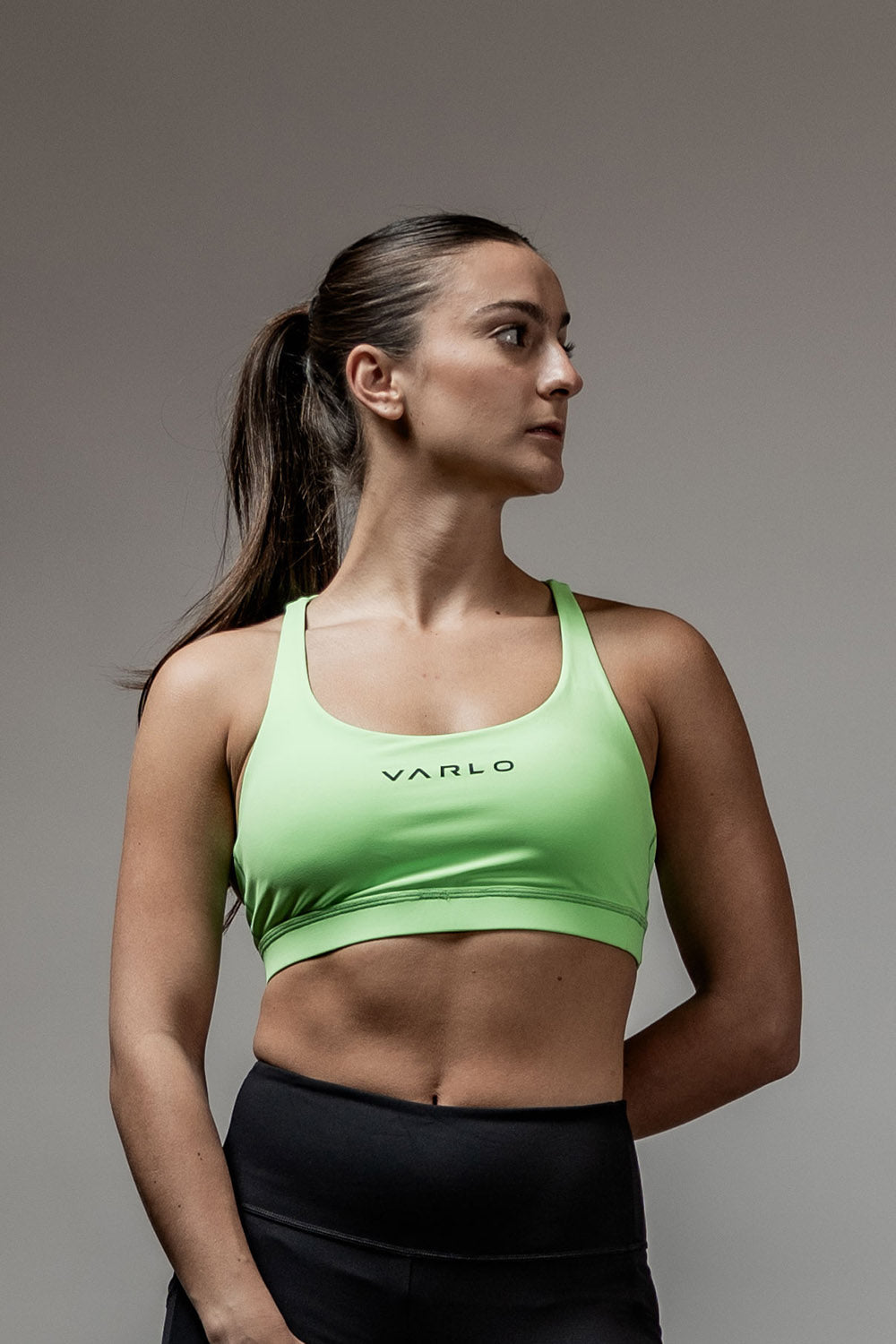 Women's SOHO Cross Back Sports Bra (Lime Lush)
