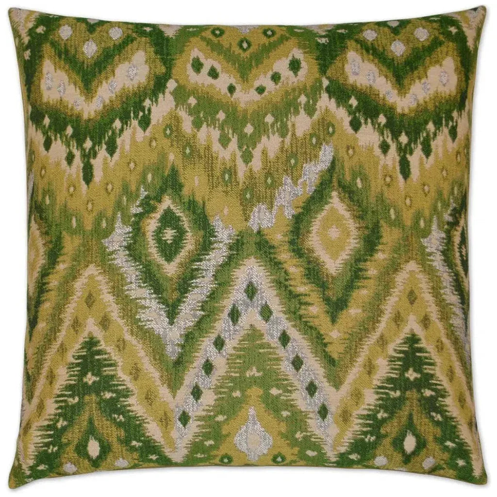 Zahara Grass Green Throw Pillow With Insert