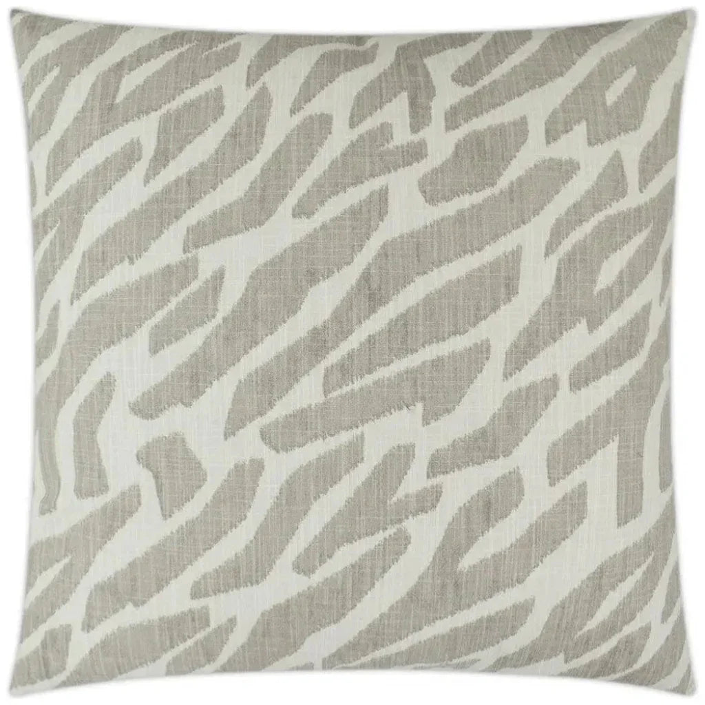 Zany Flint Brown Throw Pillow With Insert