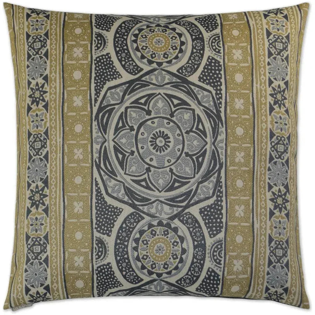 Zara Mineral Brown Throw Pillow With Insert