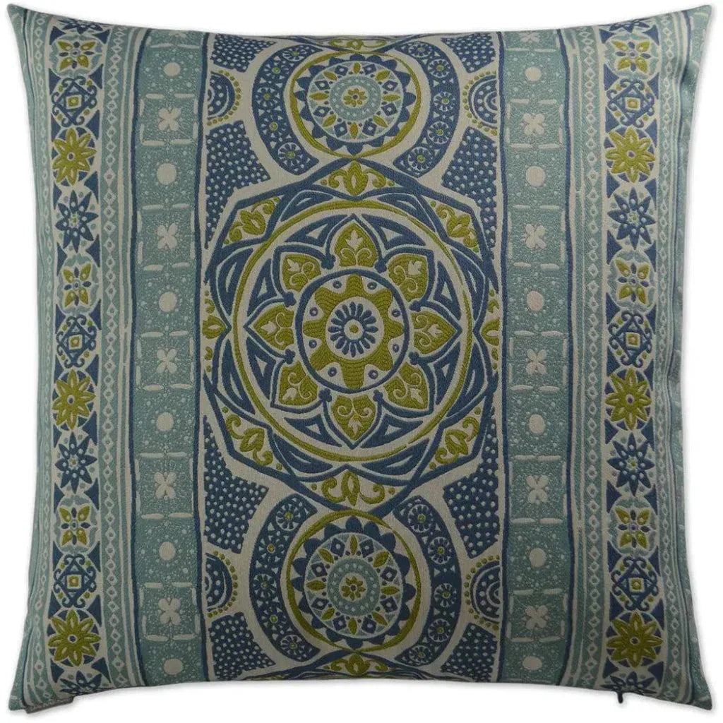 Zara Tide Teal Throw Pillow With Insert
