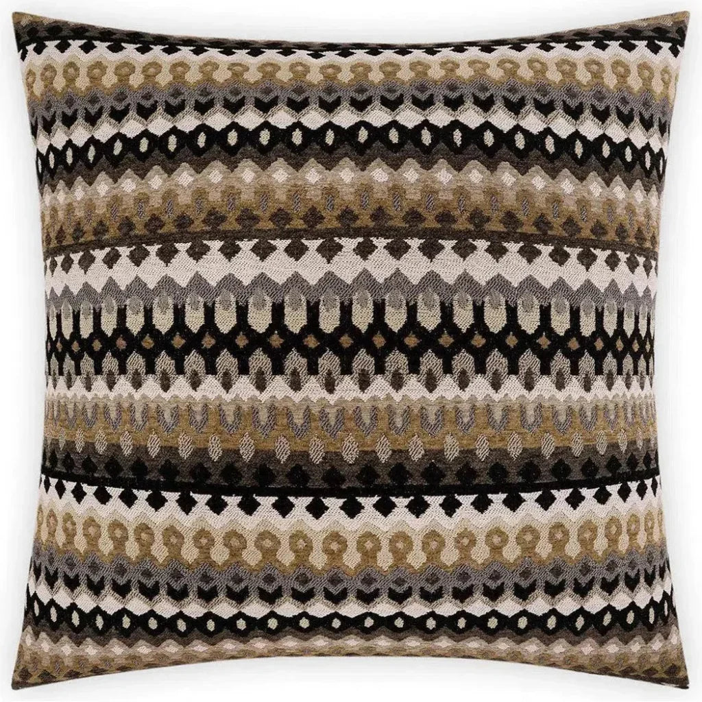 Ziba Black Throw Pillow With Insert