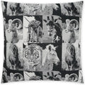 Zoology Black Throw Pillow With Insert