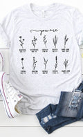 You Are Inspirational Floral Graphic Tee T-Shirt