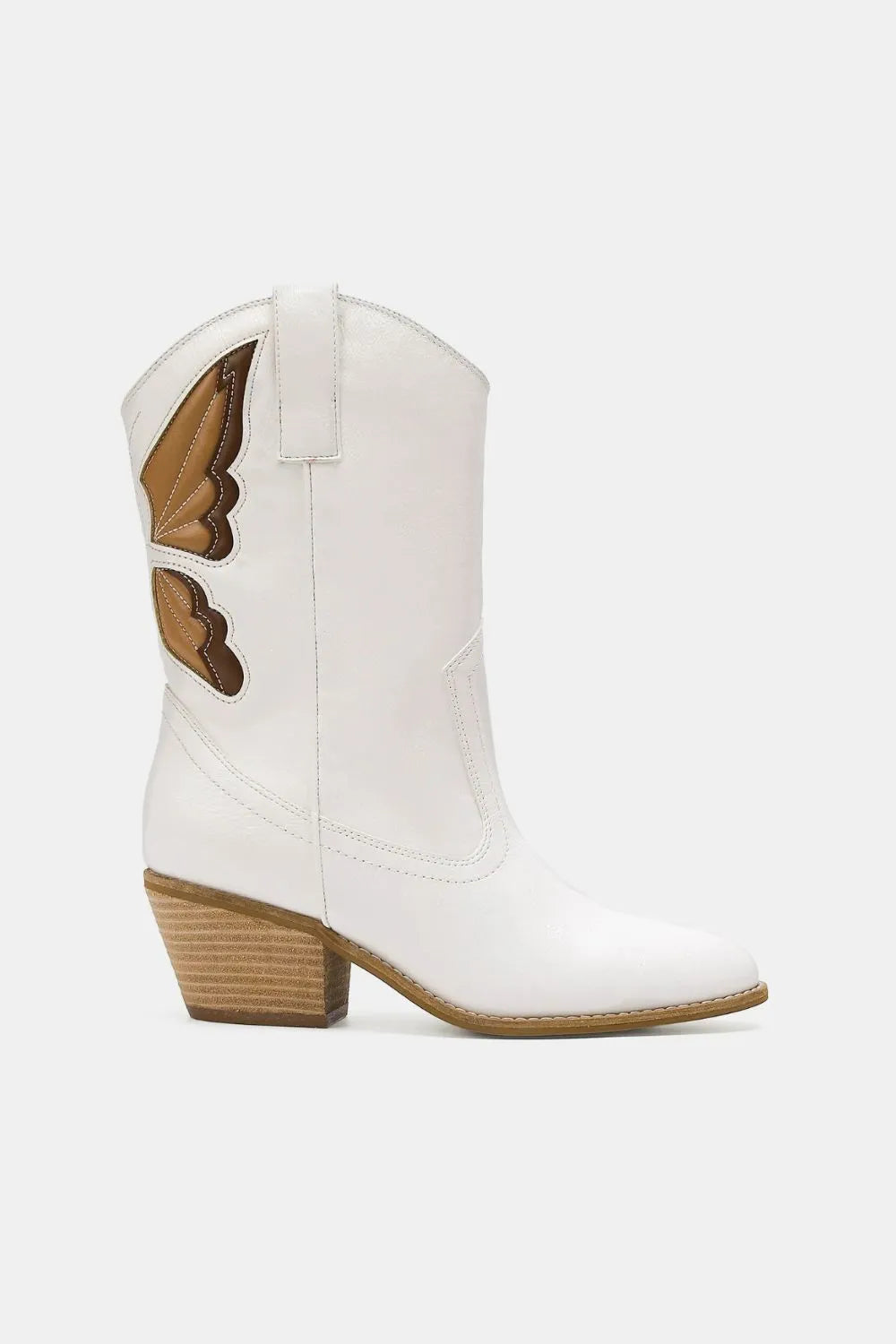 Fashion Butterfly Cut Detail Point Toe Boots