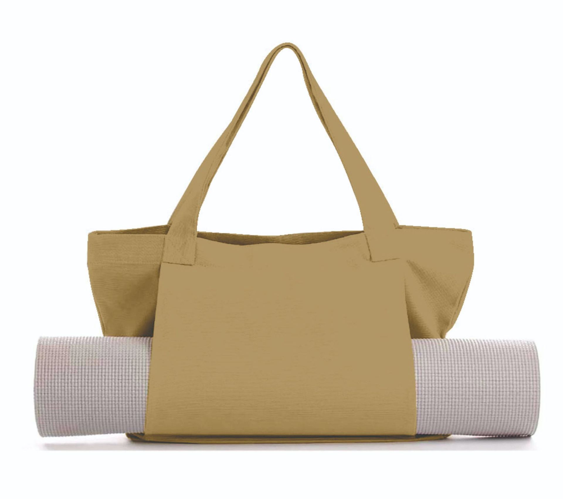 Women's Large Canvas Yoga Tote Bag – Shoulder & Handheld Organizer | Multiple Colors