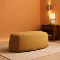 40-Inch Oval Upholstered Ottoman For Modern Living
