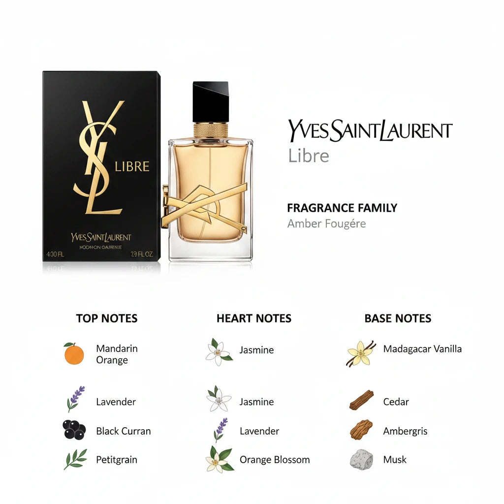 Libre by Yves Saint Laurent Perfume for Women EDP 3.0 oz