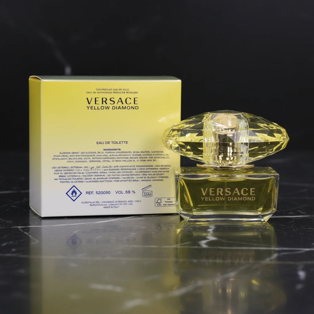 Versace Yellow Diamond 1.7 oz EDT Perfume for Women – Bright Citrus Floral Fragrance