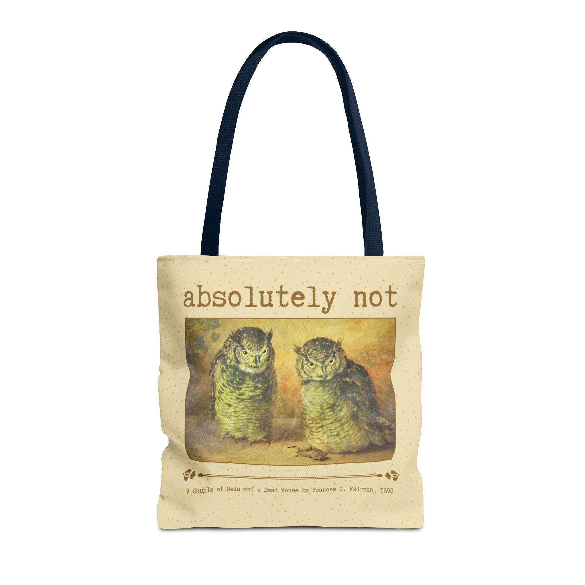 Absolutely Not Funny Art History Tote Bag for Animal Lover