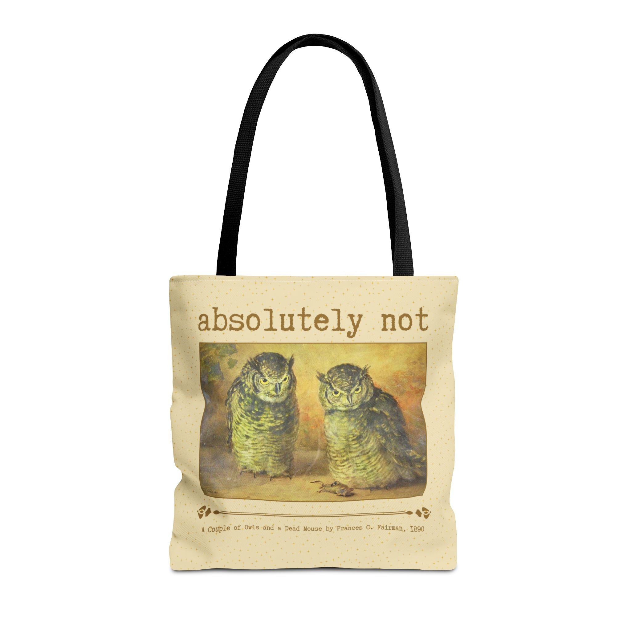 Absolutely Not Funny Art History Tote Bag for Animal Lover