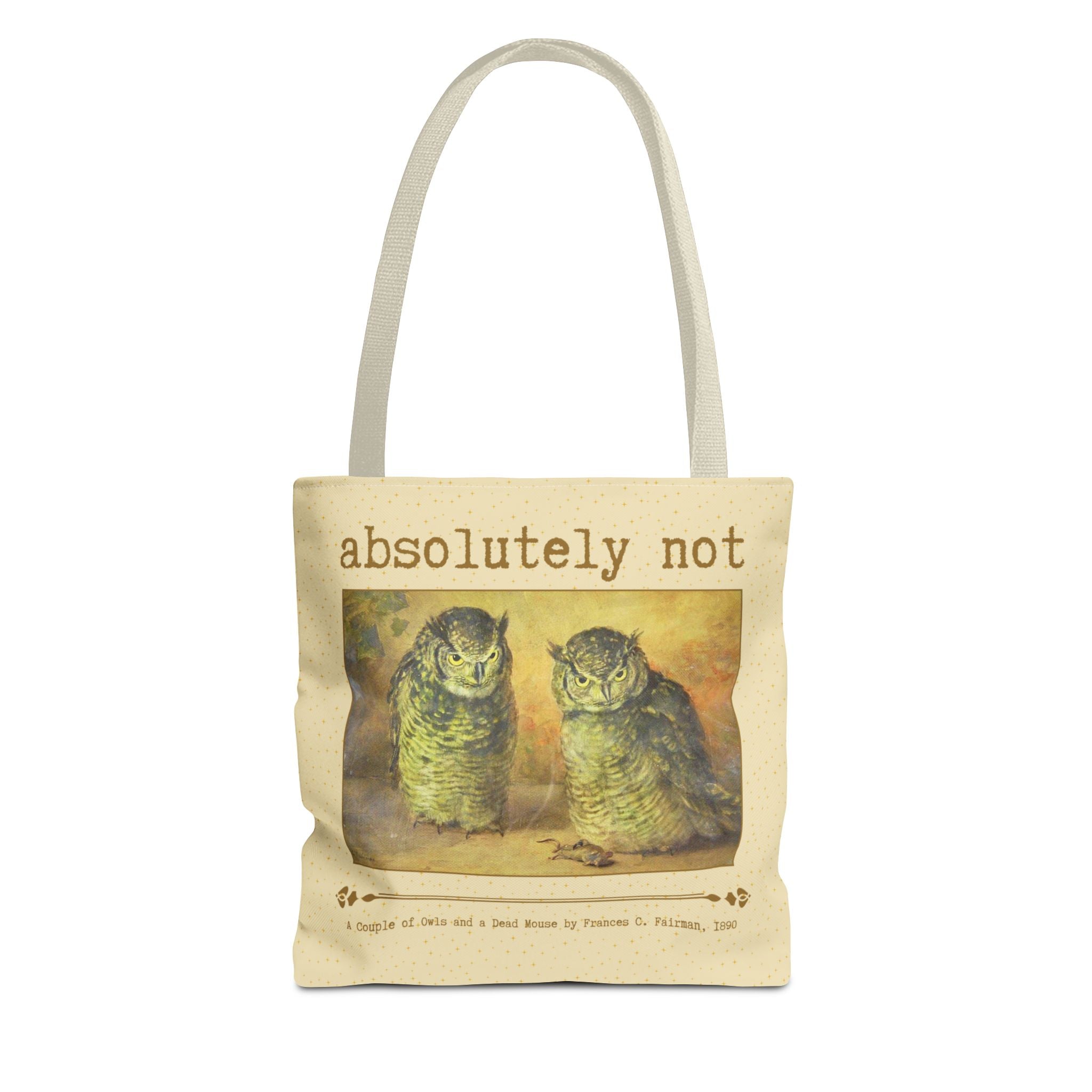 Absolutely Not Funny Art History Tote Bag for Animal Lover