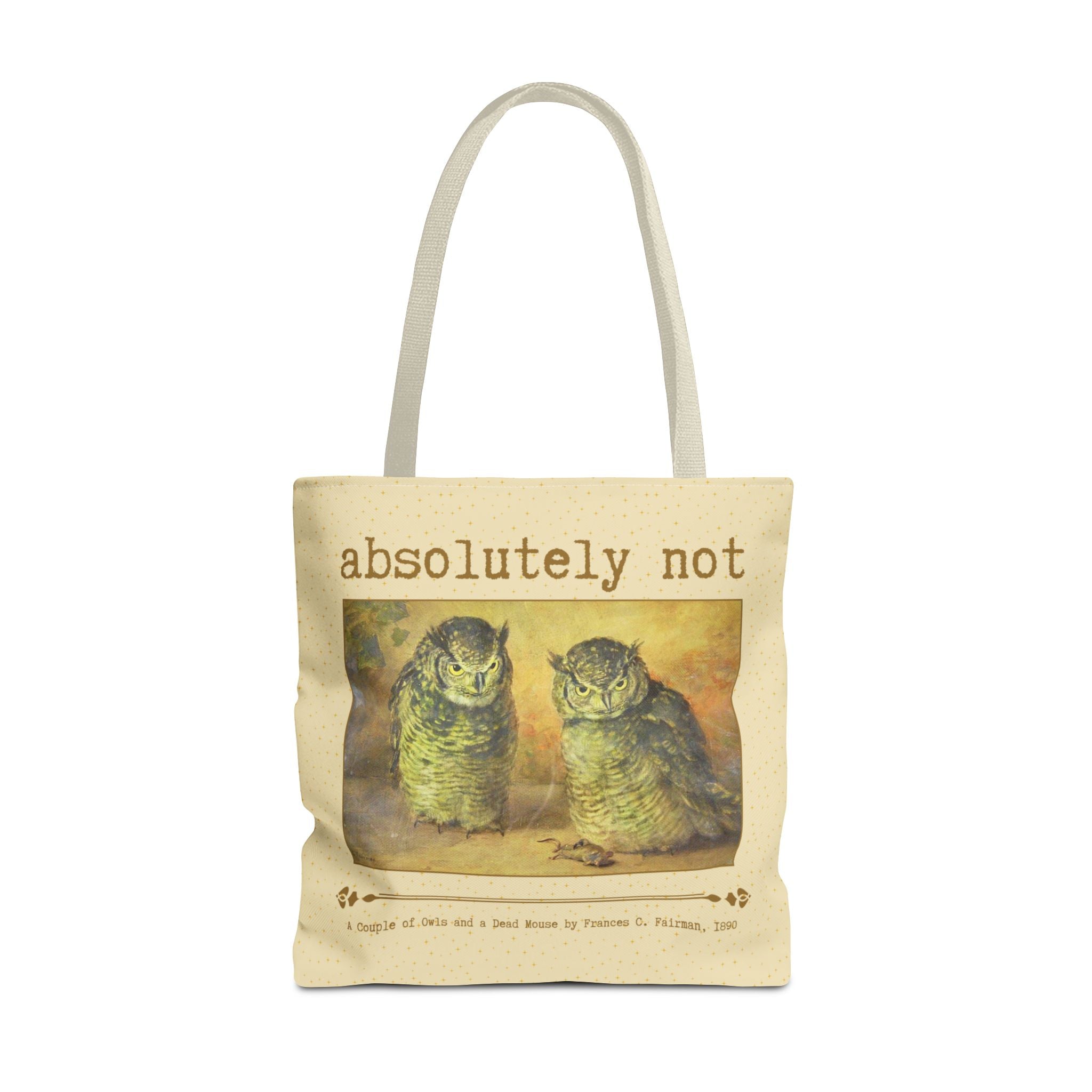 Absolutely Not Funny Art History Tote Bag for Animal Lover